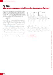 Vibration assessment of transient response factors