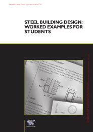 Steel building design: worked examples for students - in accordance with Eurocodes and the UK national annexes