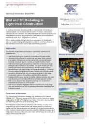 BIM and 3D modelling in light steel construction