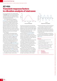 Transient response factors in vibration analysis of staircases