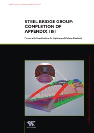 Steel Bridge Group: Completion of Appendix 18/1. For use with Specifications for highway and railway steelwork