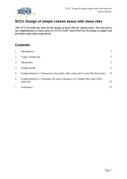 NCCI: design of simple column bases with shear nibs