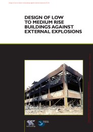 Design of low to medium rise buildings against external explosions