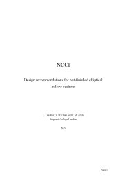 NCCI: design recommendations for hot-finished elliptical hollow sections