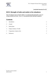 NCCI: strength of bolts and welds in fire situations