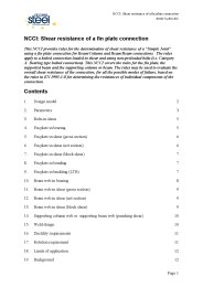 NCCI: shear resistance of a fin plate connection