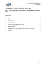 NCCI: elastic critical moment of cantilevers