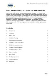 NCCI: shear resistance of a simple end plate connection