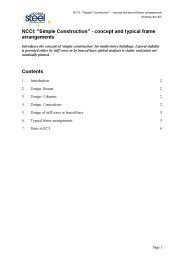 NCCI: simple construction - concept and typical frame arrangements