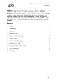 NCCI: design model for non-bearing column splices