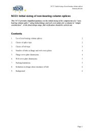 NCCI: initial sizing of non-bearing column splices