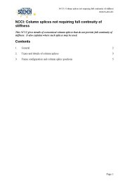 NCCI: column splices not requiring full continuity of stiffness