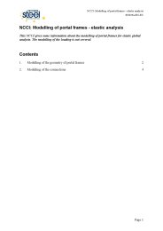 NCCI: modelling of portal frames - elastic analysis