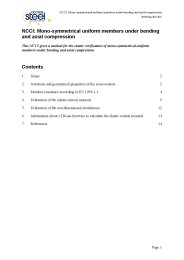 NCCI: mono-symmetrical uniform members under bending and axial compression