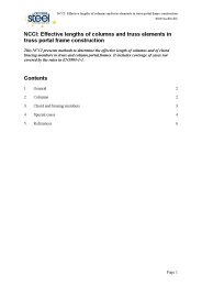 NCCI: effective lengths of columns and truss elements in truss portal frame construction