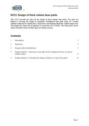 NCCI: design of fixed column base joints