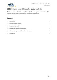 NCCI: column base stiffness for global analysis