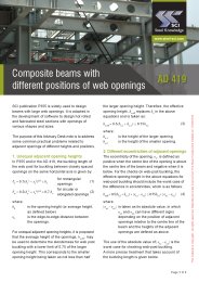 Composite beams with different positions of web openings