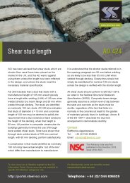 Shear stud length