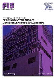 Design and installation of light steel external wall systems