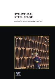 Structural steel reuse. Assessment, testing and design principles
