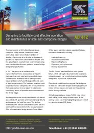 Designing to facilitate cost effective operation and maintenance of steel and composite bridges