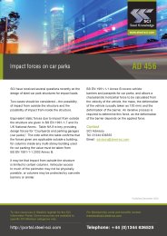 Impact forces on car parks