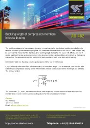 Buckling length of compression members in cross bracing