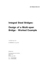 Integral steel bridges: design of a multi-span bridge - worked example