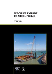 Specifiers guide to steel piling. 2nd edition