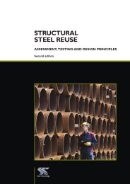 Structural steel reuse. Assessment, testing and design principles