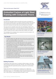 Embodied carbon of light steel framing with composite floors