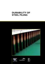 Durability of steel piling