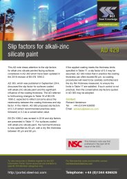 Slip factors for alkali-zinc silicate paint