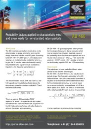 Probability factors applied to characteristic wind and snow loads for non-standard return periods