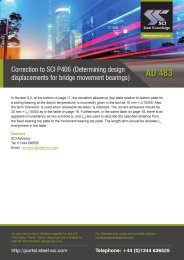 Correction to SCI P406 (Determining design displacements for bridge movement bearings)