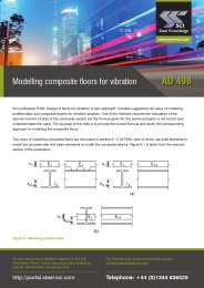 Modelling composite floors for vibration