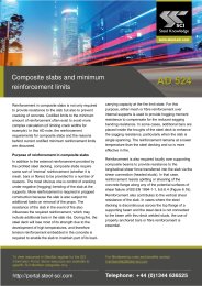 Composite slabs and minimum reinforcement limits