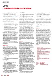 Lateral restraint forces for beams