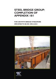 Steel bridge group. Completion of appendix 18/1. For use with bridge steelwork specified to BS EN 1090-2:2018