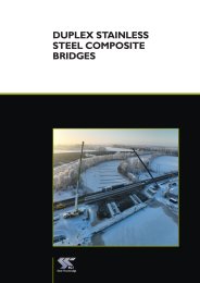 Duplex stainless steel composite bridges