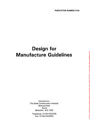 Design for manufacture guidelines