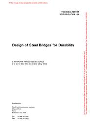 Design of steel bridges for durability