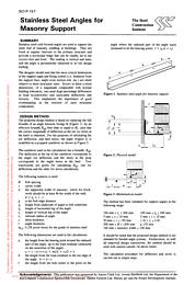 Stainless steel angles for masonry support