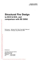 Structural fire design to EC3 and EC4, and comparison with BS 5950