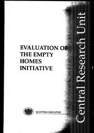 Evaluation of the empty homes initiative