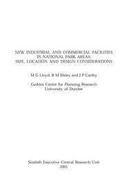 New industrial and commercial facilities in national park areas: size, location and design considerations