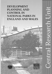 Development planning and control in national parks in England and Wales
