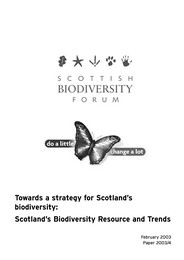 Towards a strategy for Scotland's biodiversity: biodiversity matters! - strategy proposals