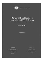 Review of local transport strategies and RTRA reports - final report